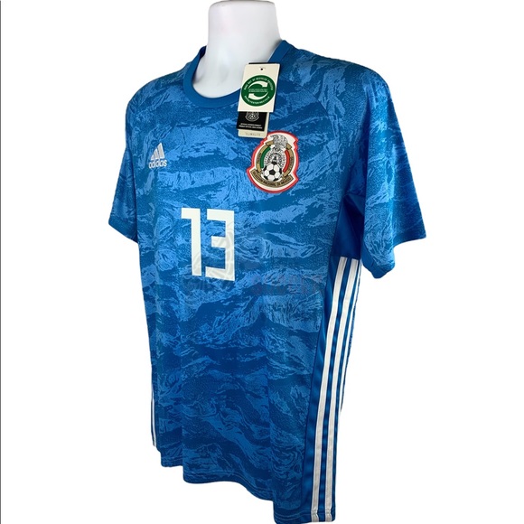 Guillermo Ochoa #1 Mexico Goalie Mens Soccer Jersey World Cup - Picture 15 of 15